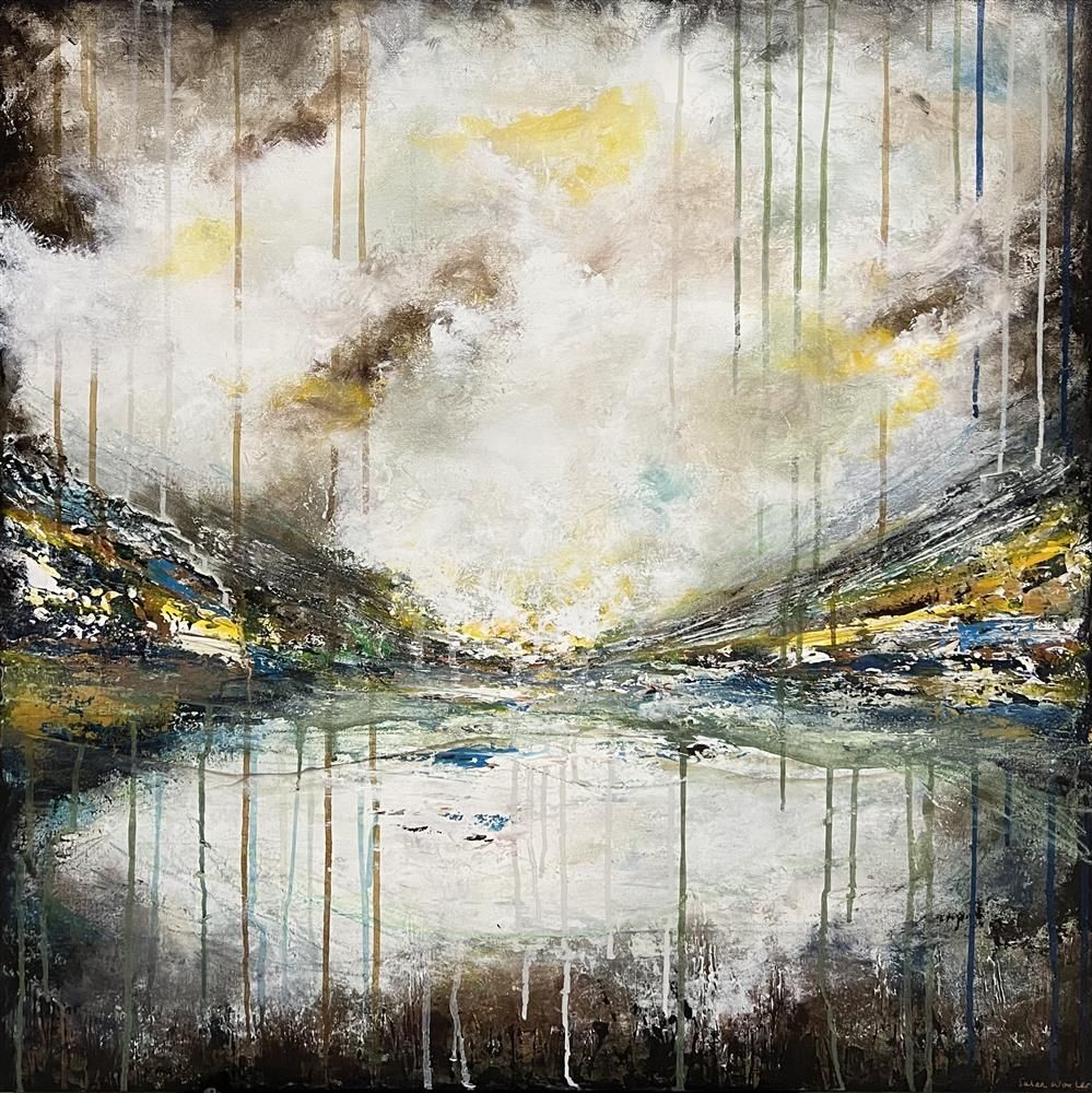 Susan Wooler - 'Clouds Over The Lake' - Framed Original Art
