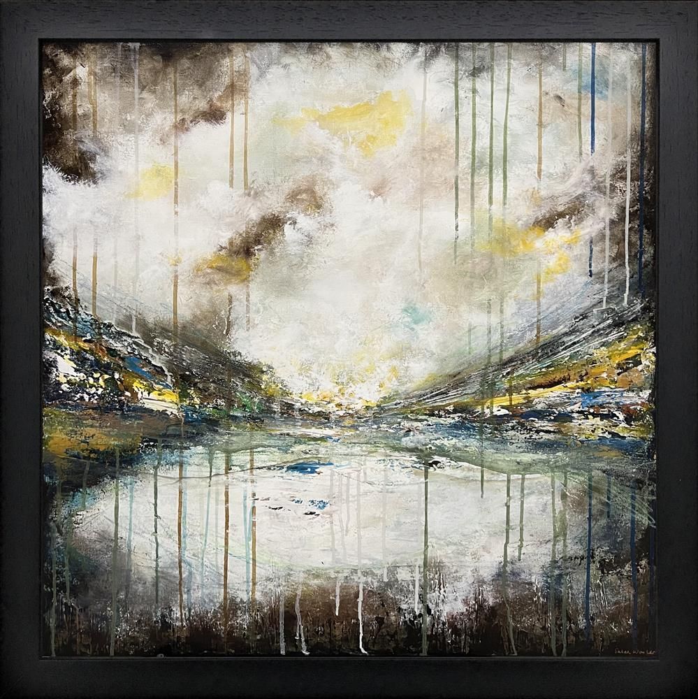 Susan Wooler - 'Clouds Over The Lake' - Framed Original Art