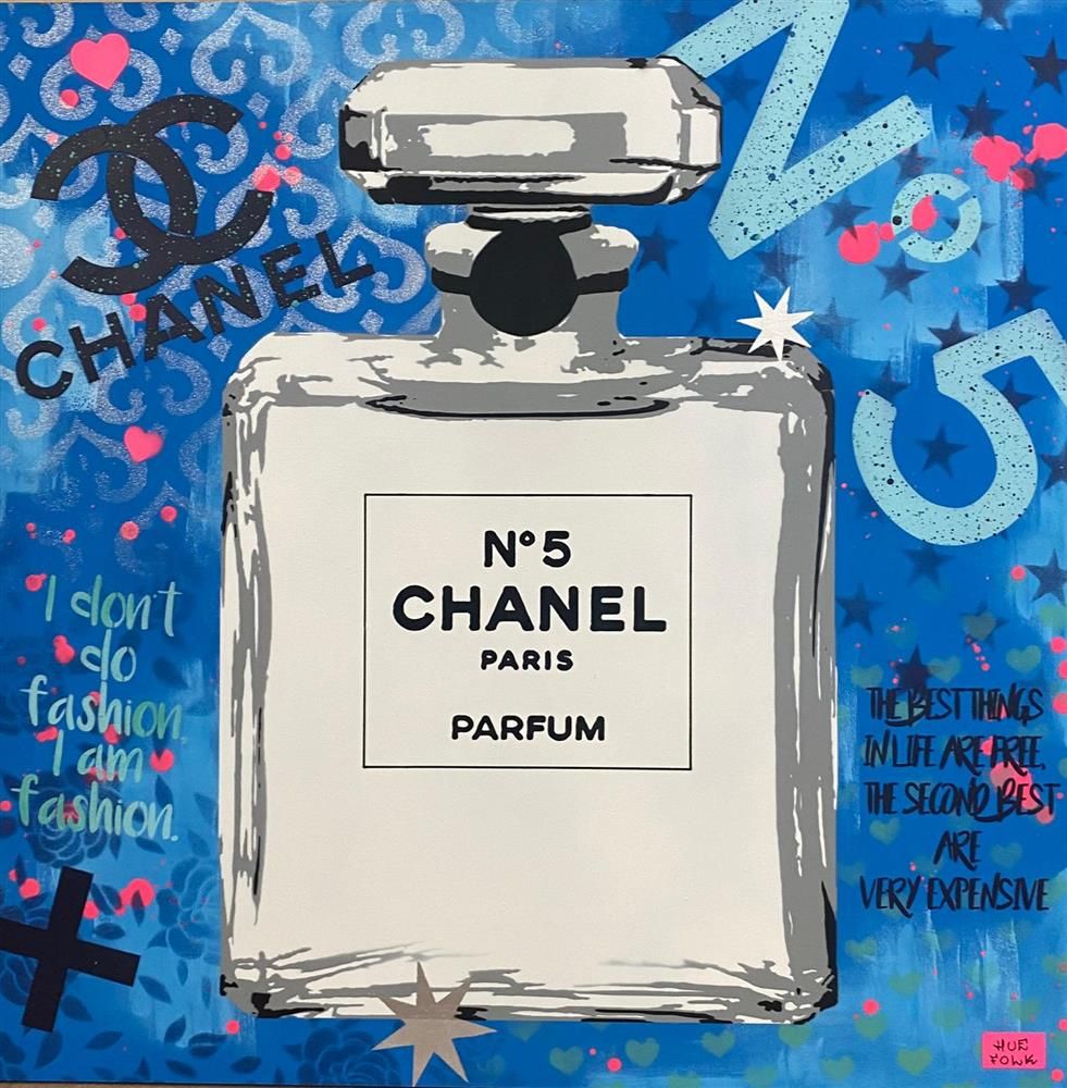 Hue Folk - 'Coco Chanel' - Framed Original Art
