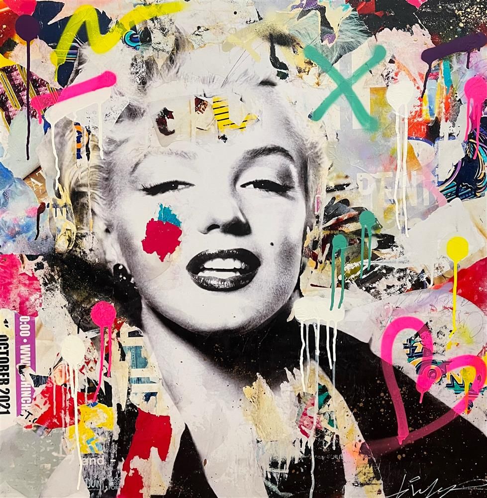 Michiel Folkers - 'Blonde Bombshell'  - Framed Limited Edition Canvas