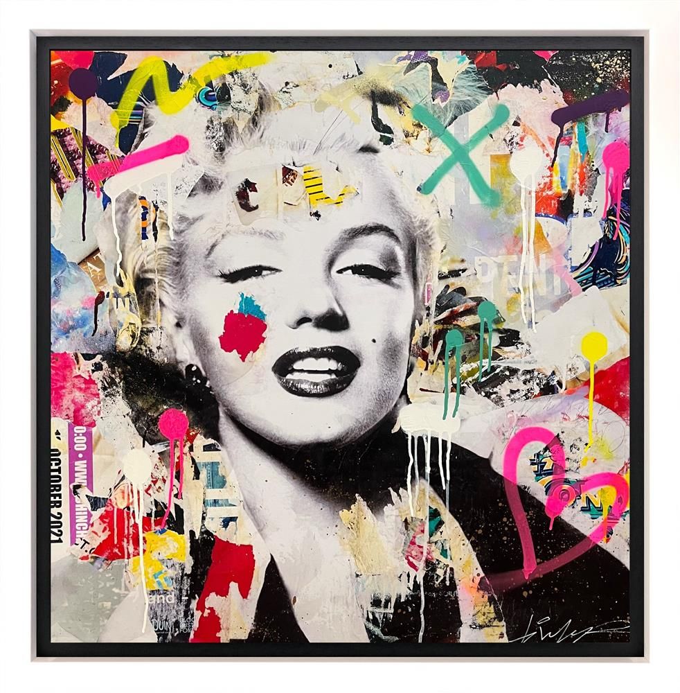 Michiel Folkers - 'Blonde Bombshell'  - Framed Limited Edition Canvas