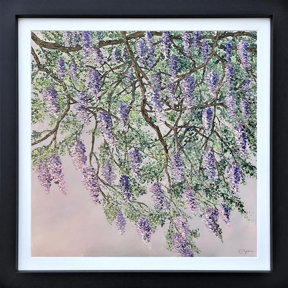 Chris Bourne - 'Wisteria Whispers In The Breeze' - Framed Original Art