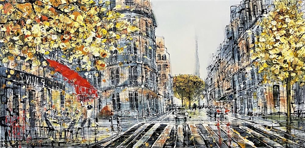 Nigel Cooke - 'Central City Bar'  - Framed Original Artwork