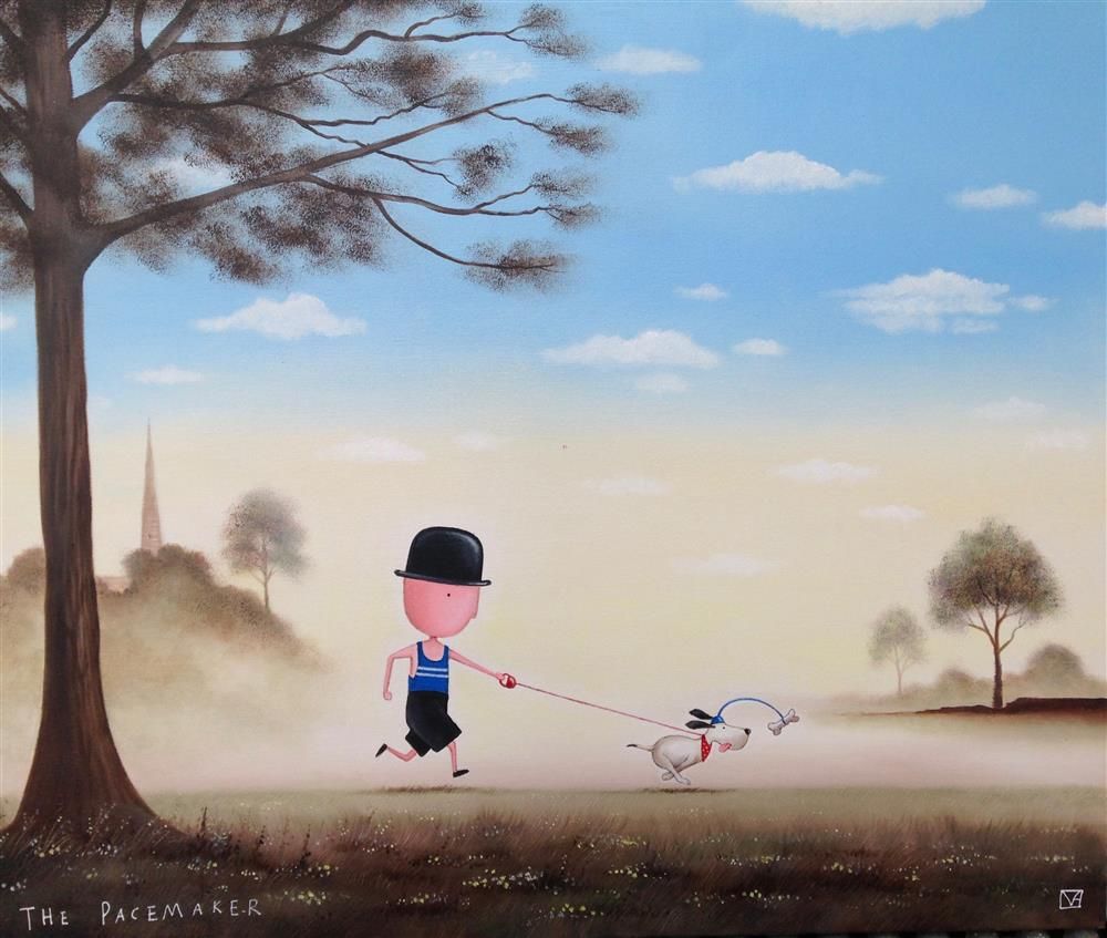 Michael Abrams - ' The Pacemaker' - Framed Original Art