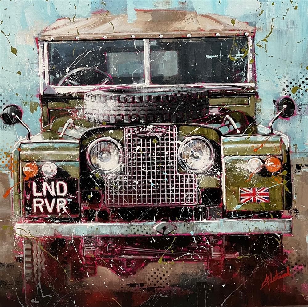 Fleetwood - ' Land Rover' - Framed Original Art