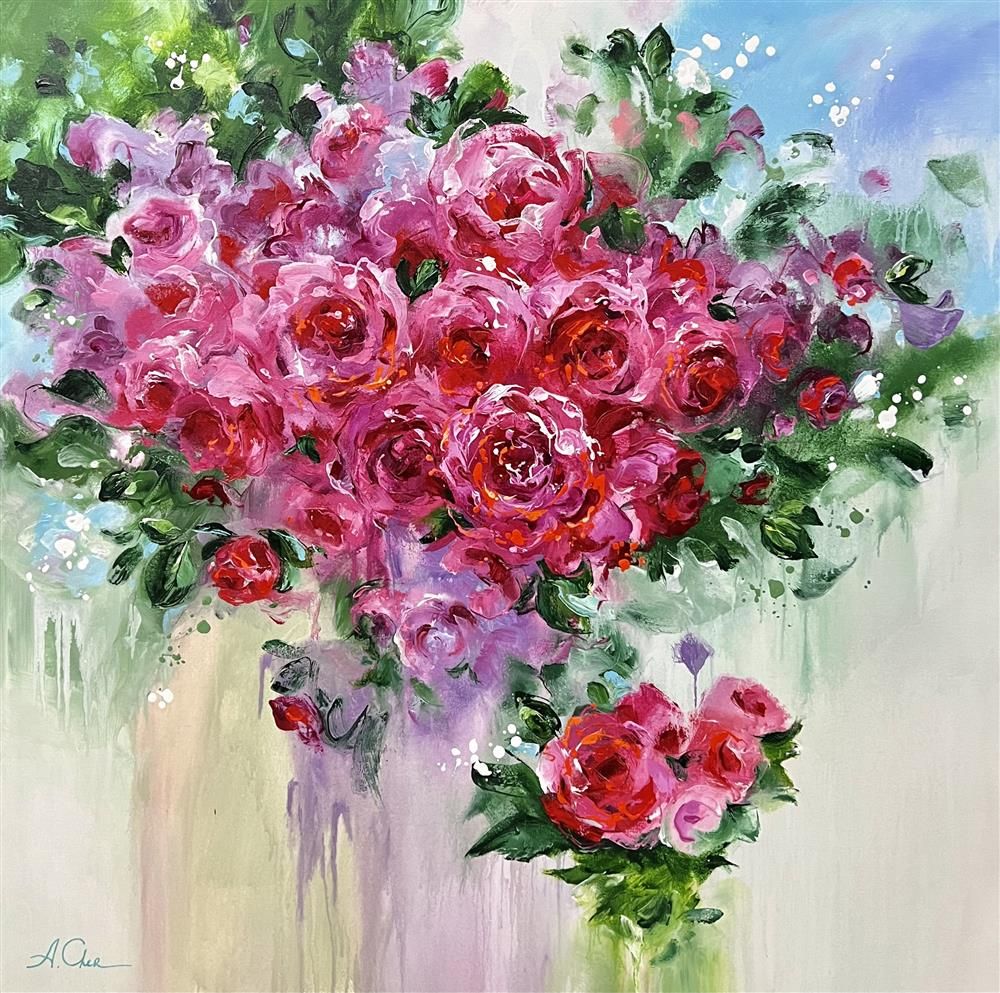 Anna Cher - 'I Feel Love' - Framed Original Artwork