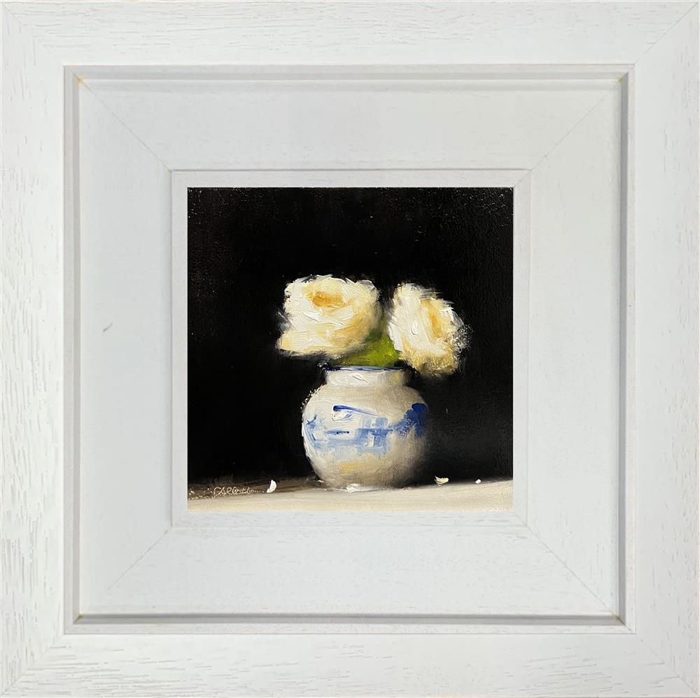 Neil Carroll - ' Rose Vase' - Framed Original Painting