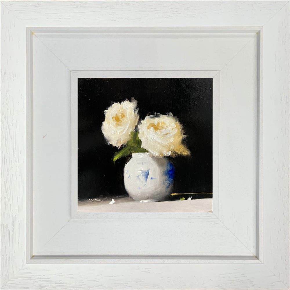 Neil Carroll - 'Two Roses' - Framed Original Painting