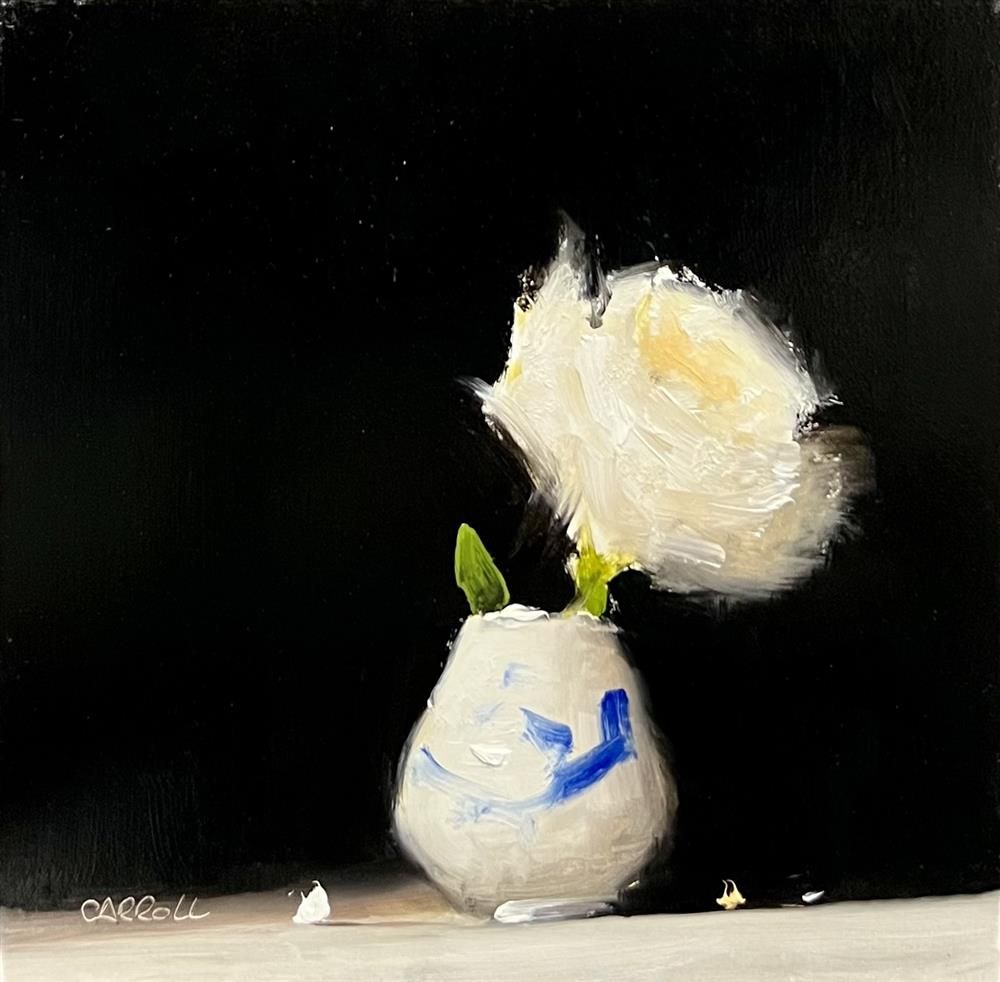 Neil Carroll - 'Rose Cup' - Framed Original Painting