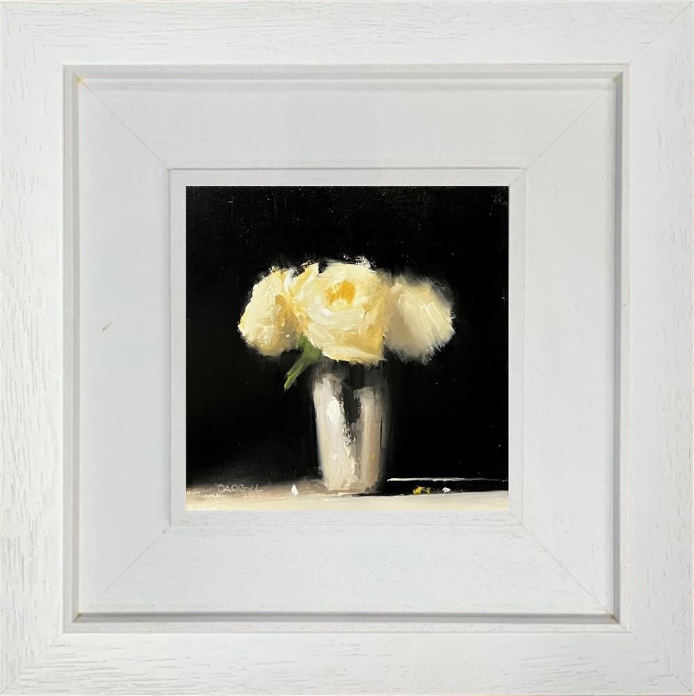 Neil Carroll - 'Silver Cup Of Roses' - Framed Original Painting
