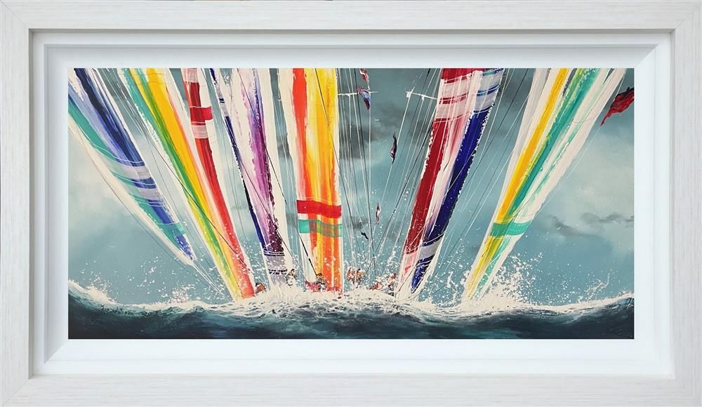 Dale Bowen - 'Breaking Through The Waves' - Framed Original Art