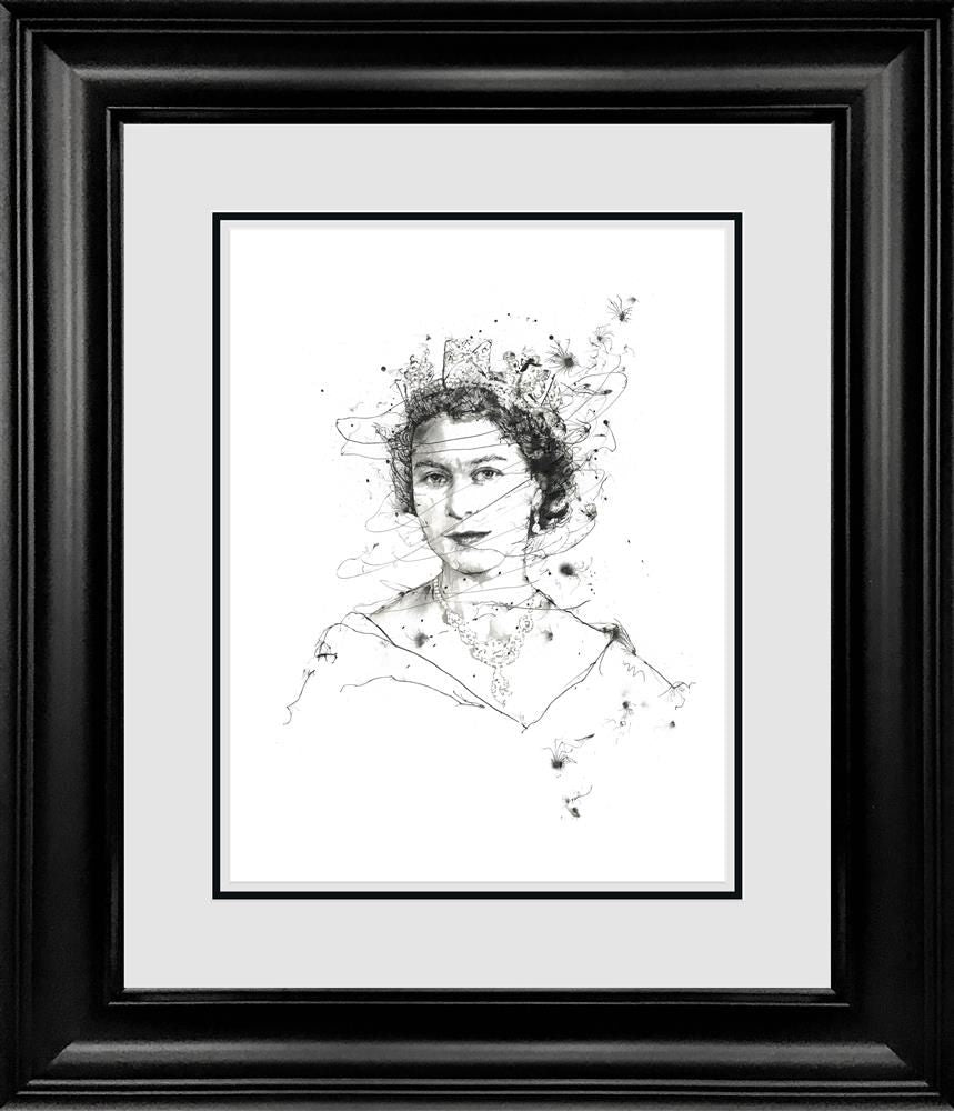 Scott Tetlow - ' Queen Elizabeth' - Framed Original Art
