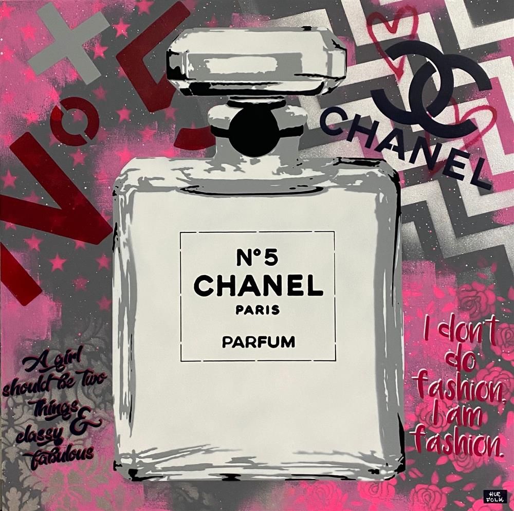 Hue Folk - 'Coco Chanel II' - Framed Original Art