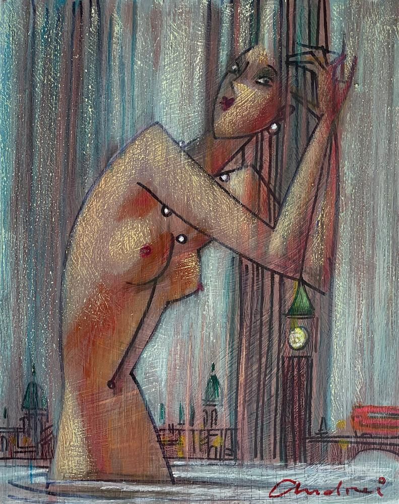 Andrei Protsouk - 'Showers' - Framed Original Art