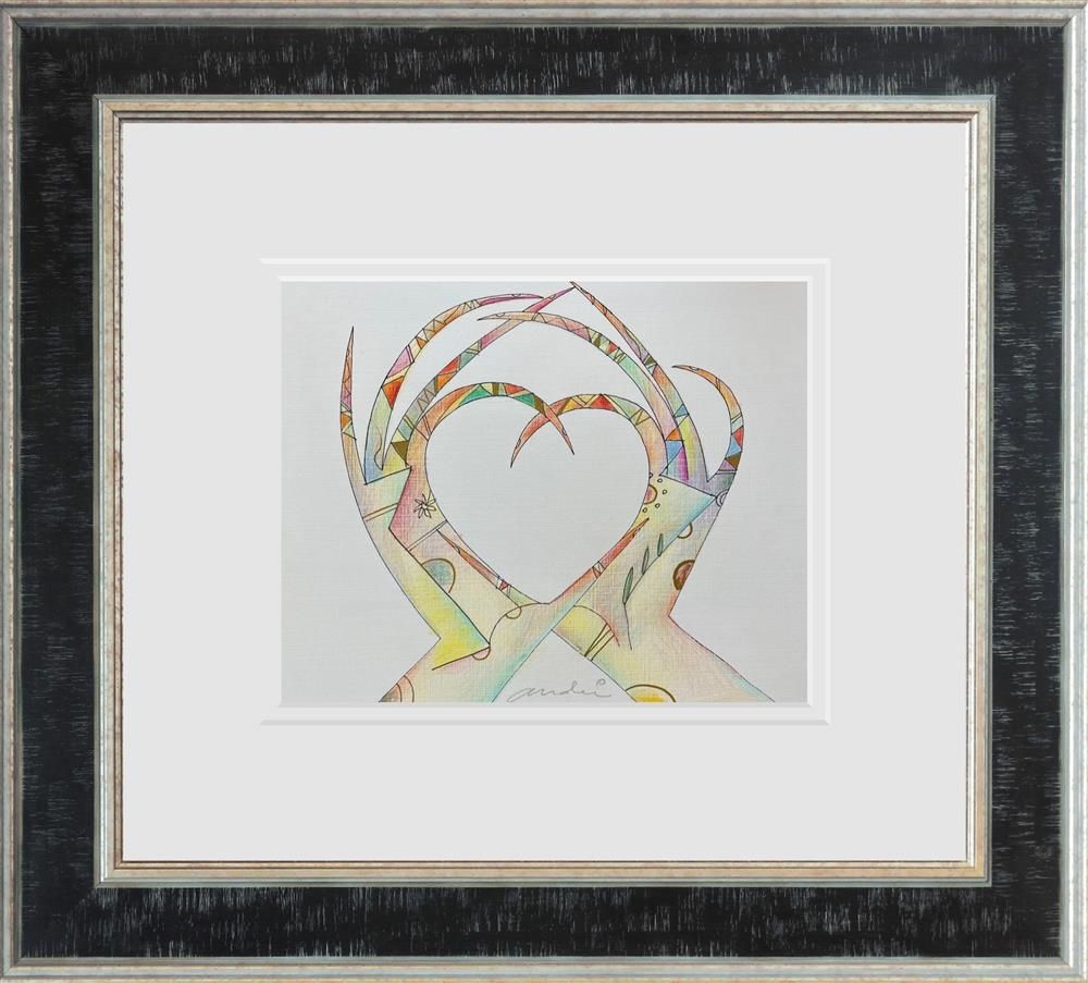 Andrei Protsouk - 'HeArt Sketch' - Framed Original Art
