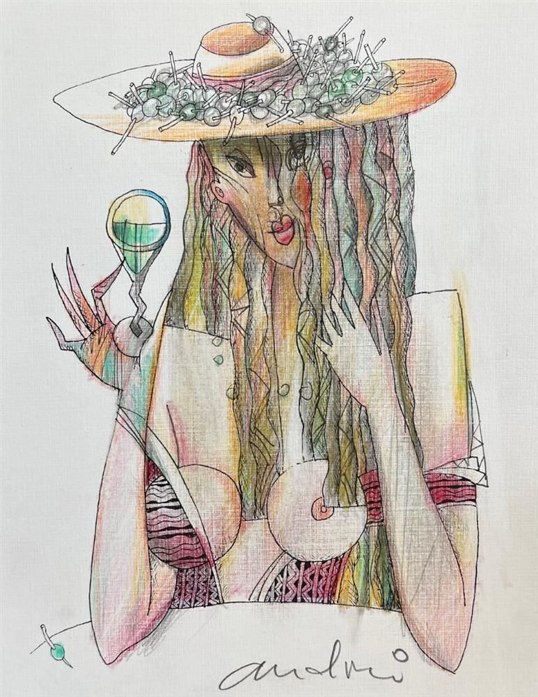 Andrei Protsouk - 'Olive' - Framed Original Art