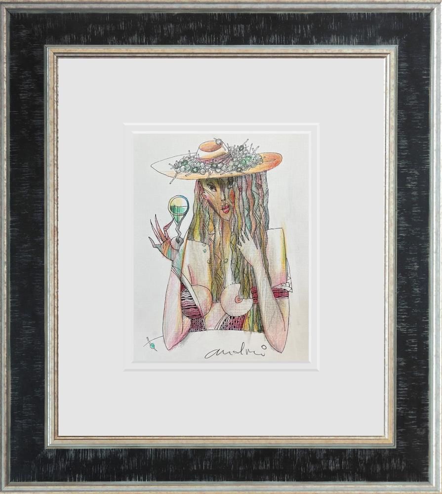 Andrei Protsouk - 'Olive' - Framed Original Art