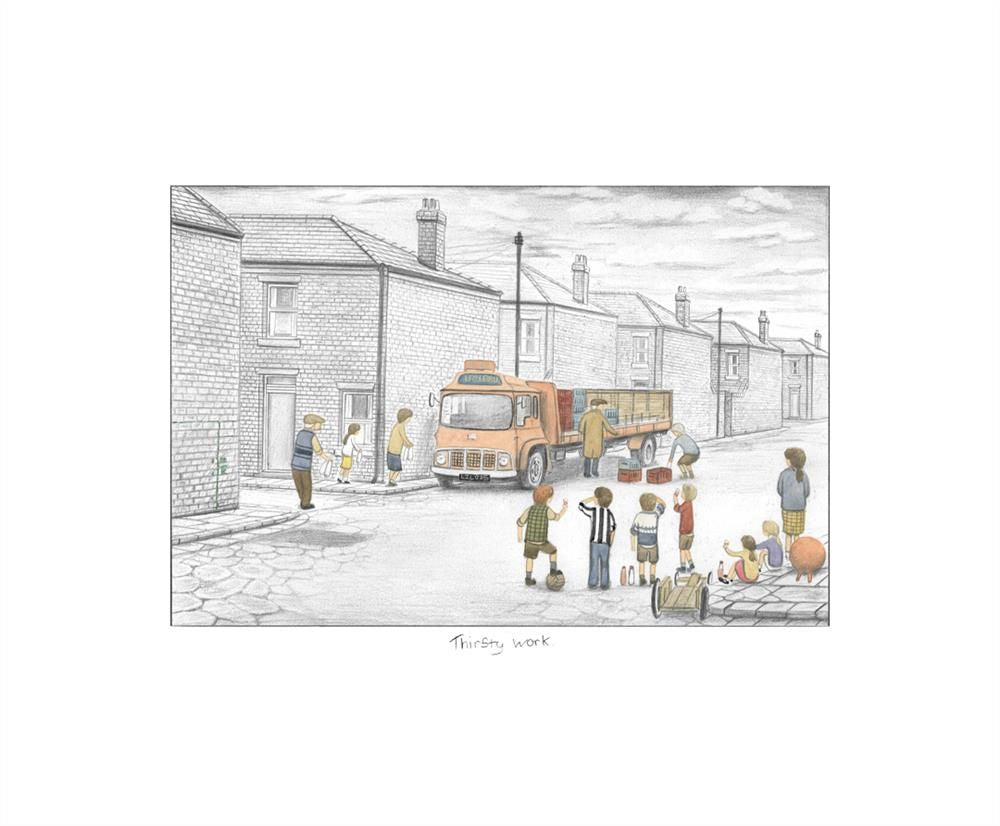 Leigh Lambert - 'Thirsty Work' - Sketch' - Framed Limited Edition