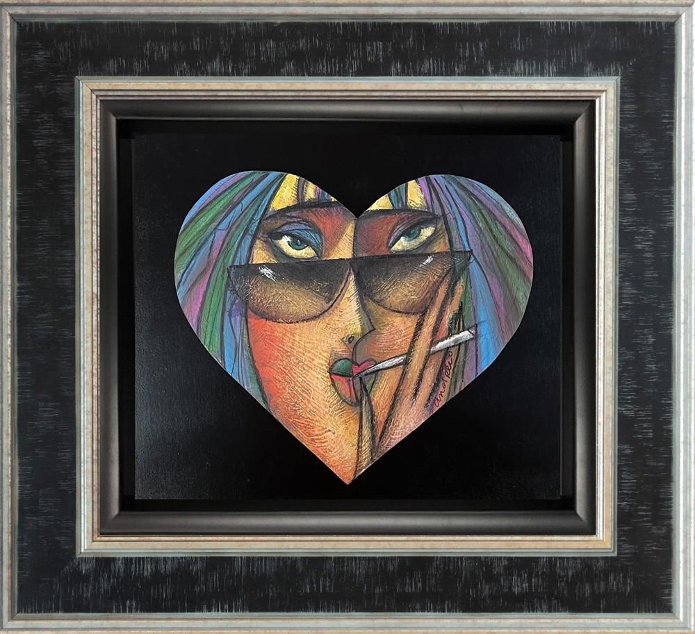 Andrei Protsouk - 'Love Be Cool' - Framed Original Art