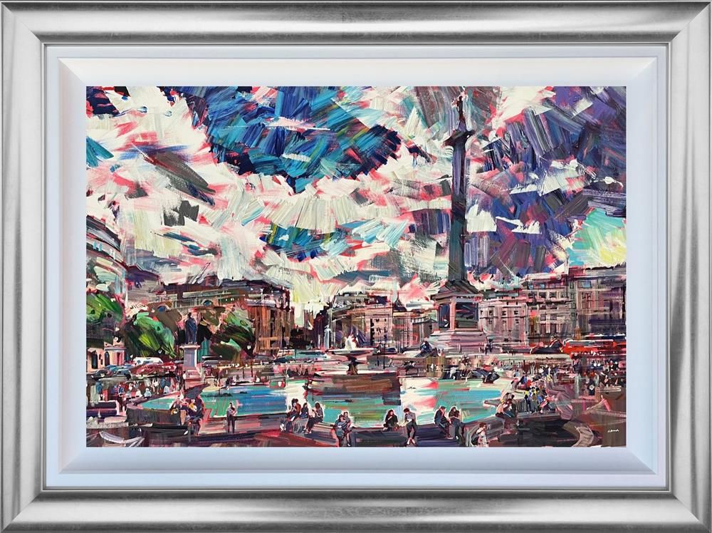 Colin Brown - 'Trafalgar Square' - Framed Original Art