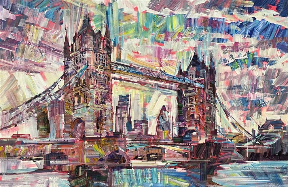 Colin Brown - 'Crossing The Thames' - Framed Original Art