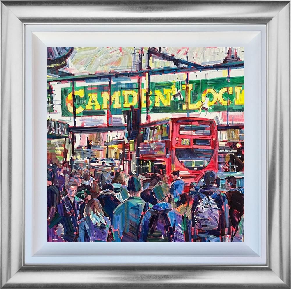 Colin Brown - ' Camden Lock' - Framed Original Art