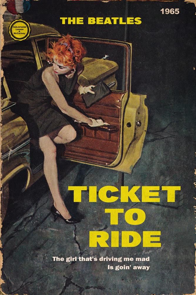 Linda Charles - 'Ticket To Ride' - Framed Original Artwork