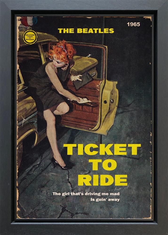 Linda Charles - 'Ticket To Ride' - Framed Original Artwork