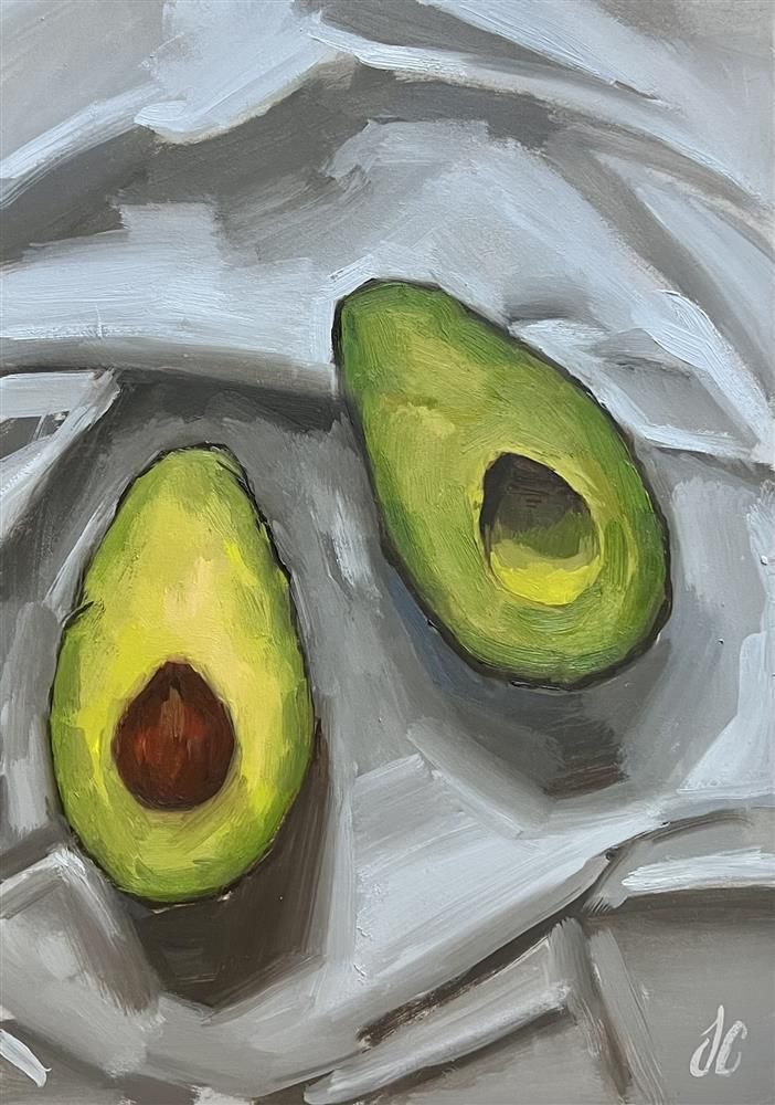 Joss Clapson - 'Avacado Split' - Framed Original Art