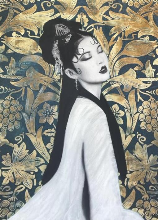 Linda Charles - 'Golden Beauty' - Framed Original Artwork