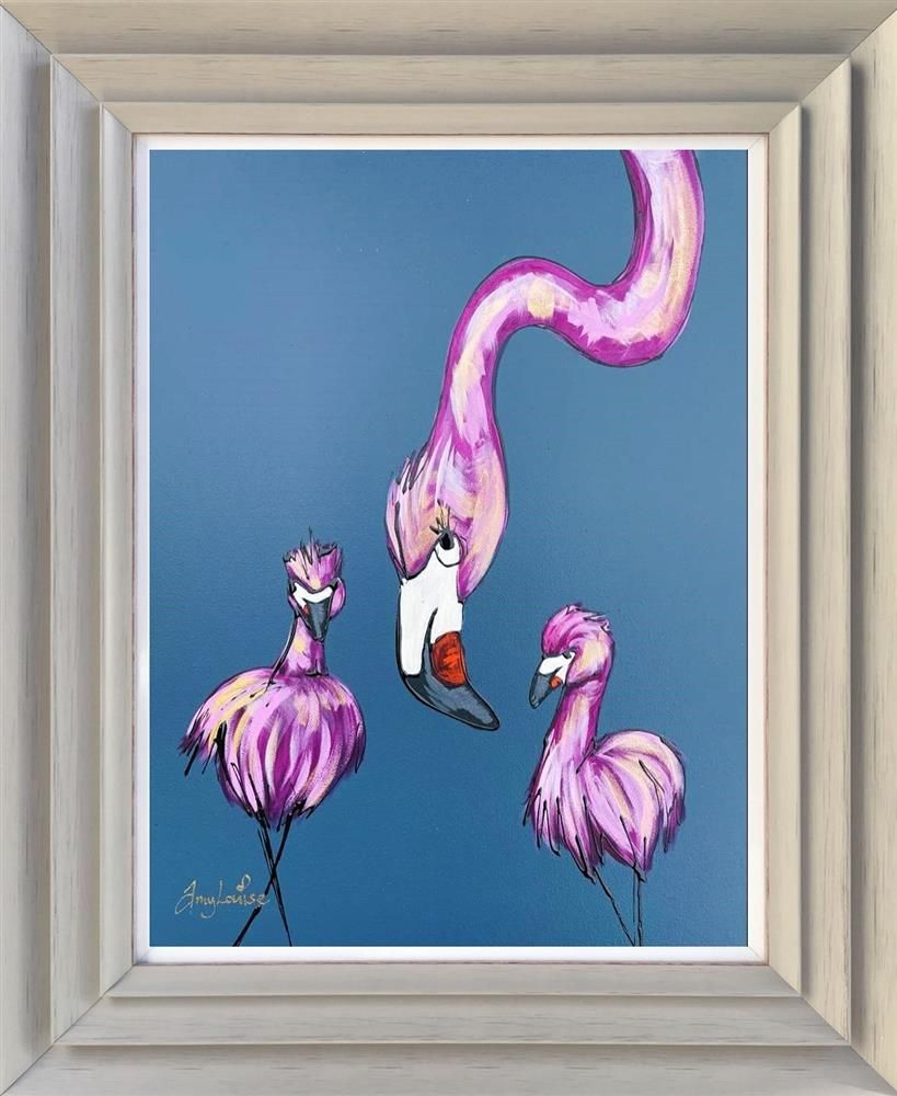 Amy Louise - 'Three Is A Pack' - Framed Original Art