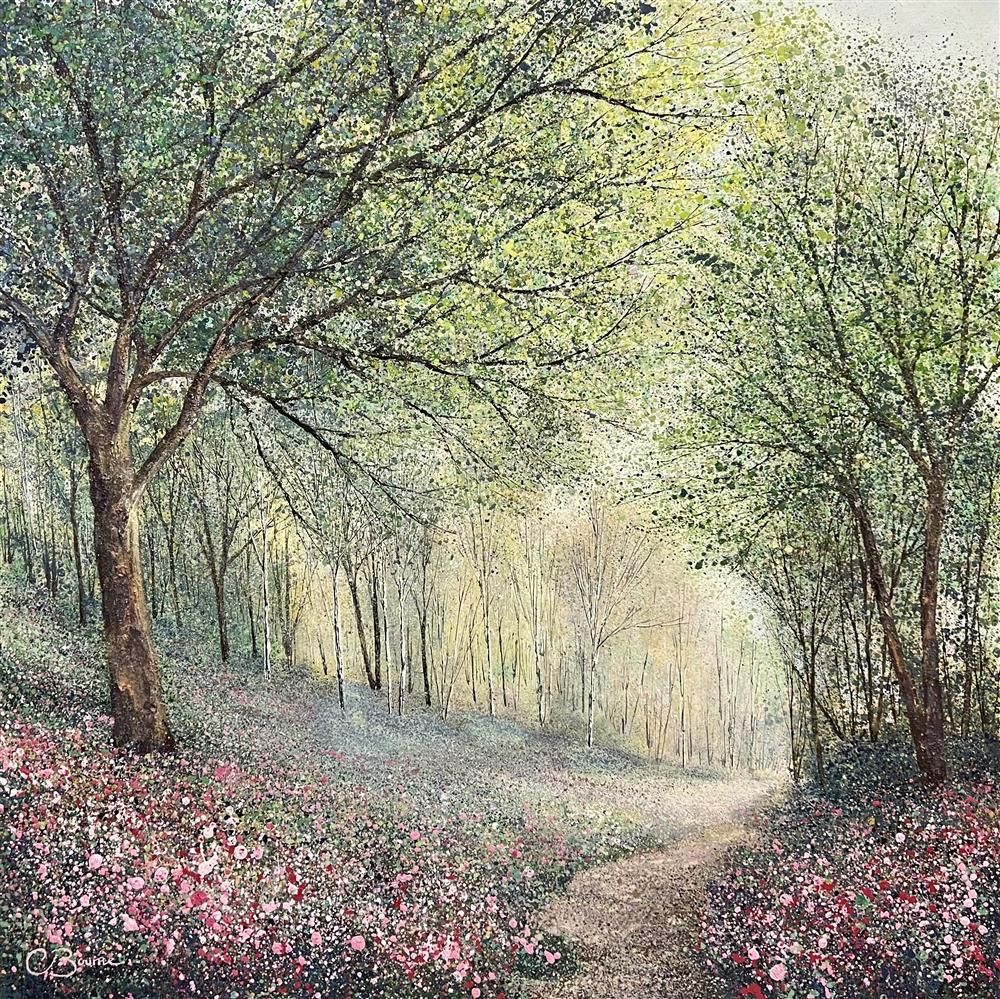 Chris Bourne - 'Drifts Of Wildflowers' - Framed Original Art