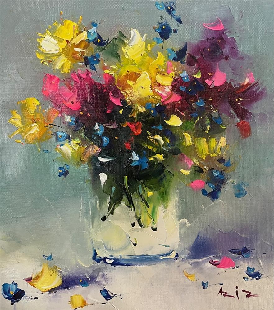 Aziz - 'Celebrate Our Love' - Framed Original Artwork