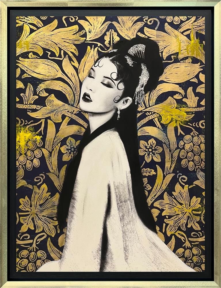 Linda Charles - 'Golden Beauty II' - Framed Original Artwork