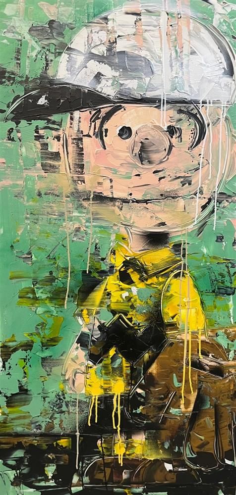 Jessie Foakes - 'Baseball Time'  Framed Original Artwork