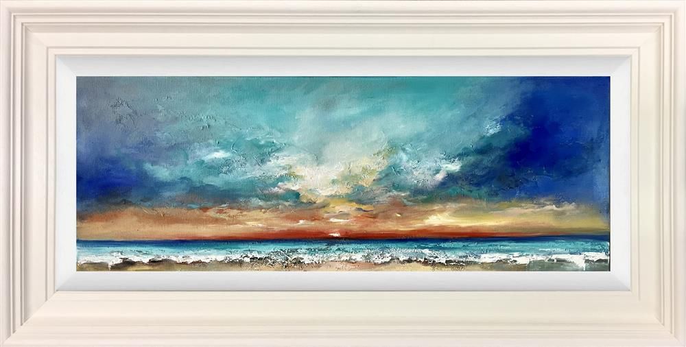 Anna Schofield - 'Sunrise By The Coast' - Framed Original Art