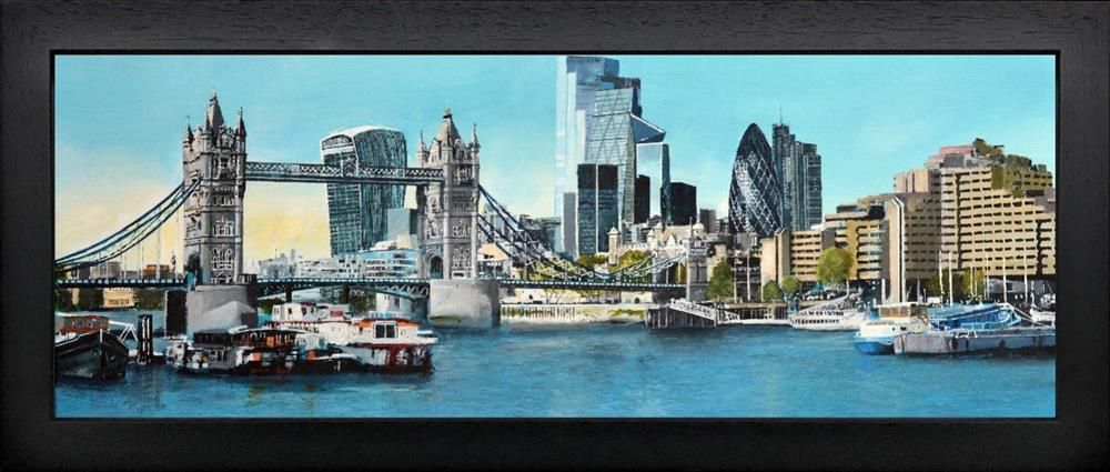 Paul McIntyre - 'Tower Bridge From Bermondsey' - Framed Original Art