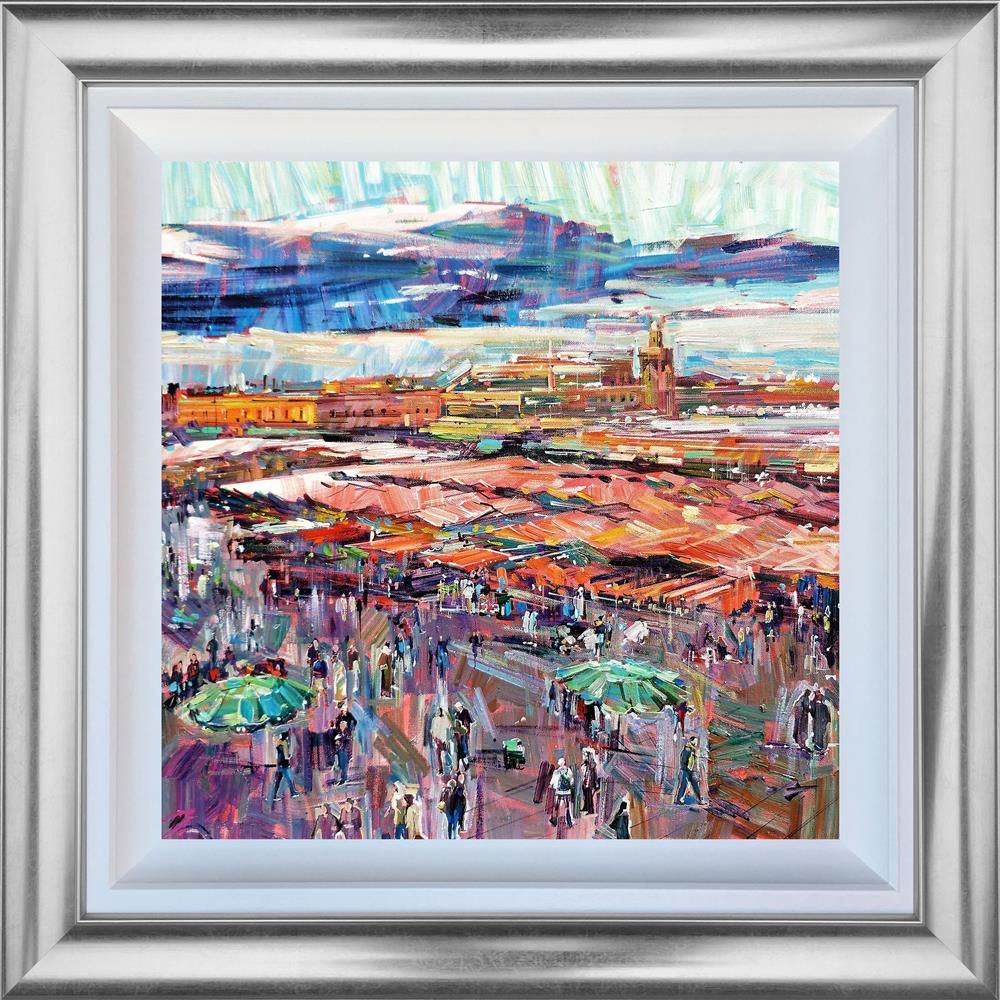 Colin Brown - 'Marrakech Market' - Framed Original Art
