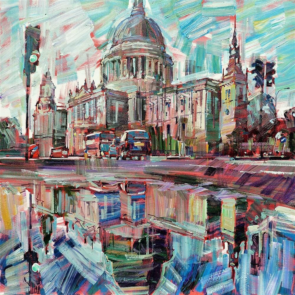 Colin Brown - ' Reflection St Pauls' - Framed Original Art
