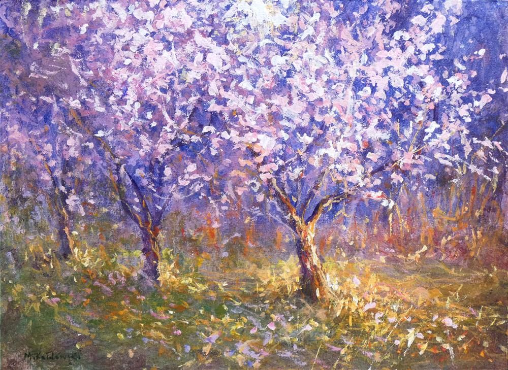 Mariusz Kaldowski - 'Cherry Tree' - Framed Original Art