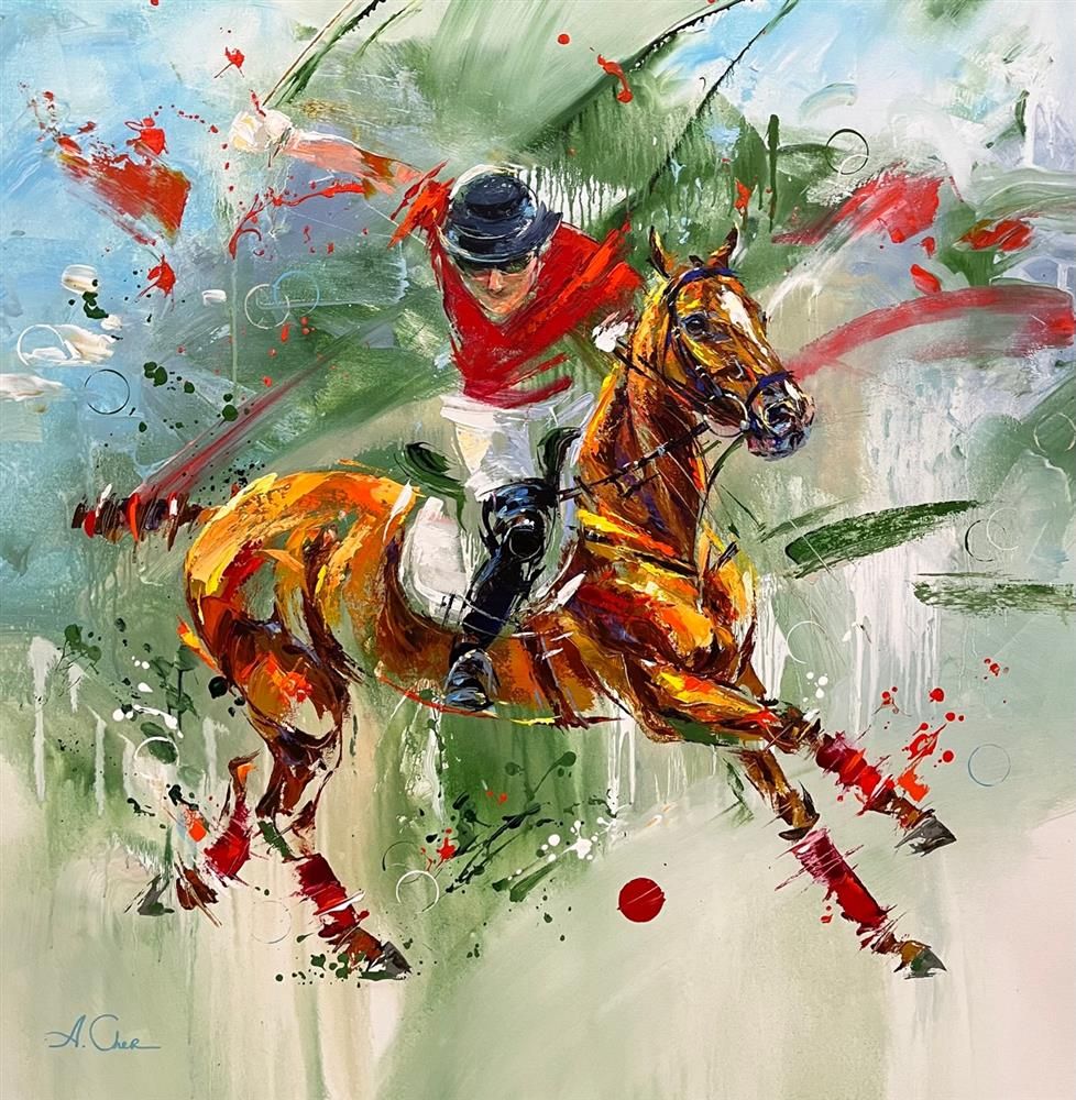 Anna Cher - 'The Winning Team' - Framed Original Artwork