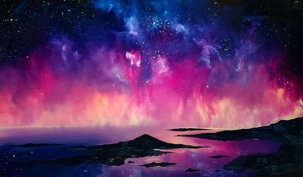 Richard King - 'Fiery Nights'   - Framed Original Art