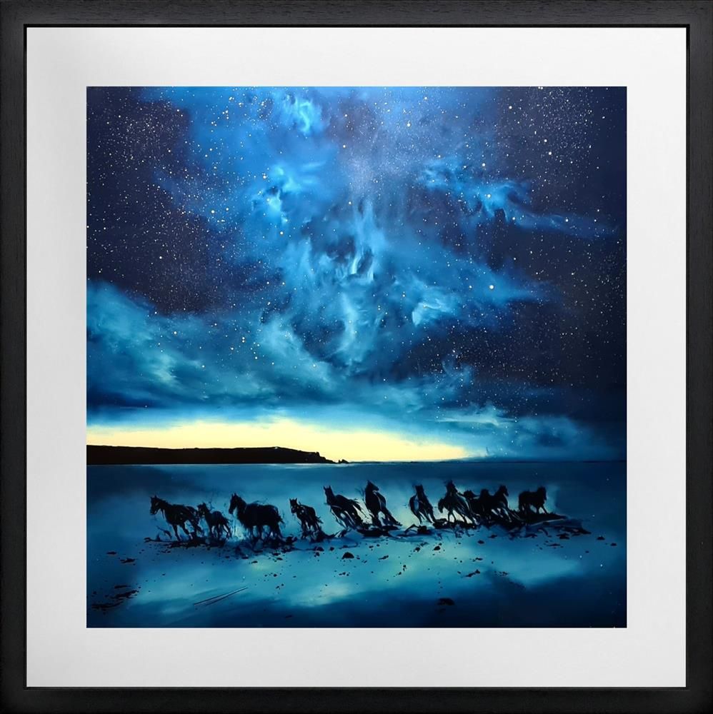 Richard King - 'Wild Horses'   - Framed Original Art