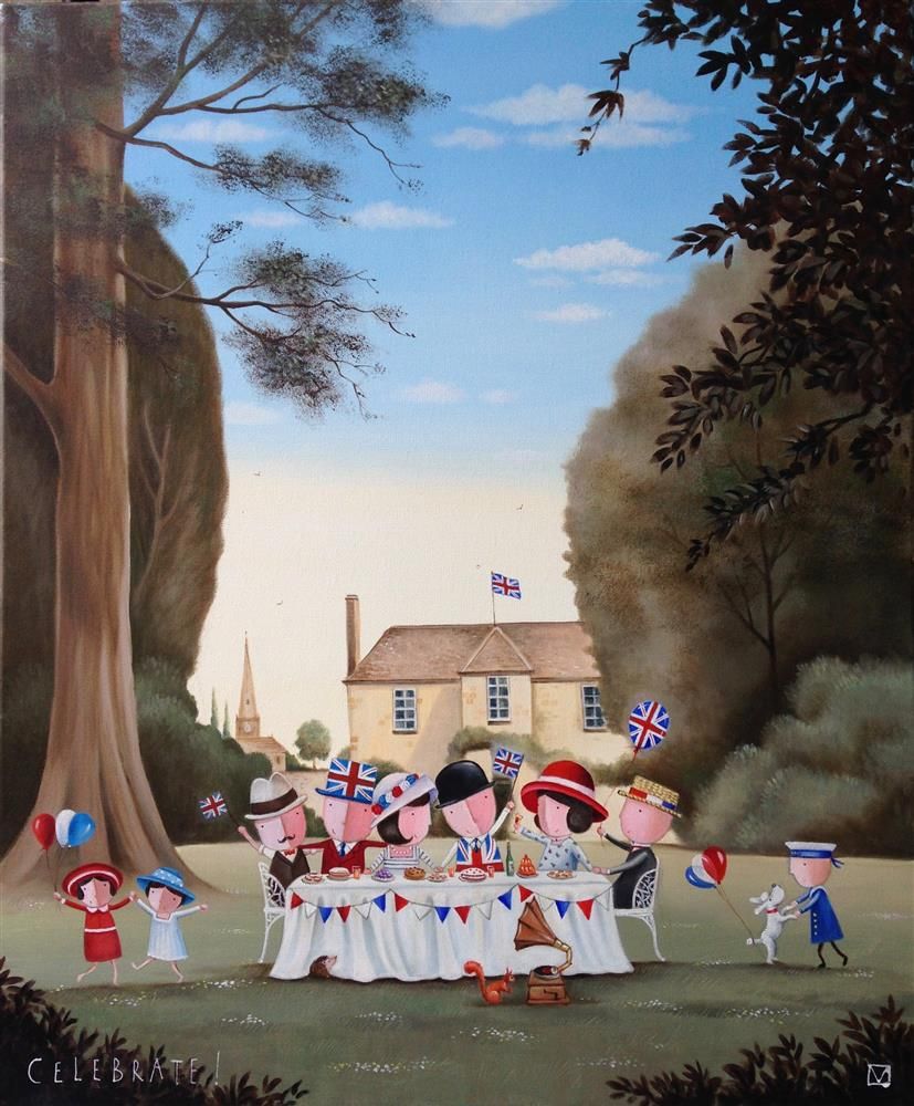 Michael Abrams - 'Celebrate' - Framed Studio Edition Canvas