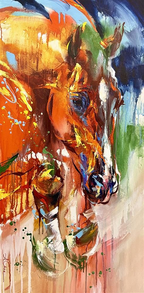 Anna Cher - 'Majestic Dance' - Framed Original Artwork