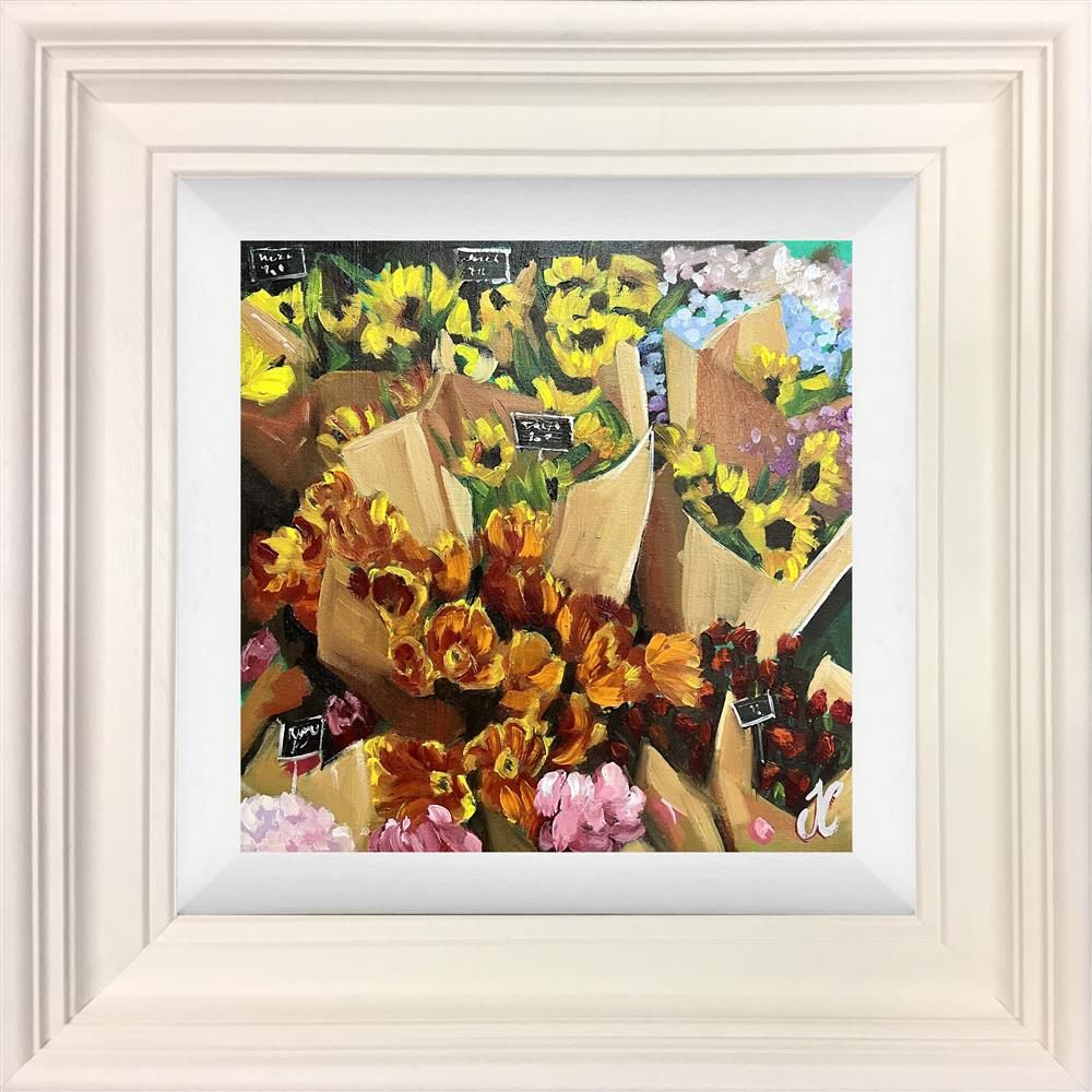 Joss Clapson - 'Flower Bouquets' - Framed Original Art