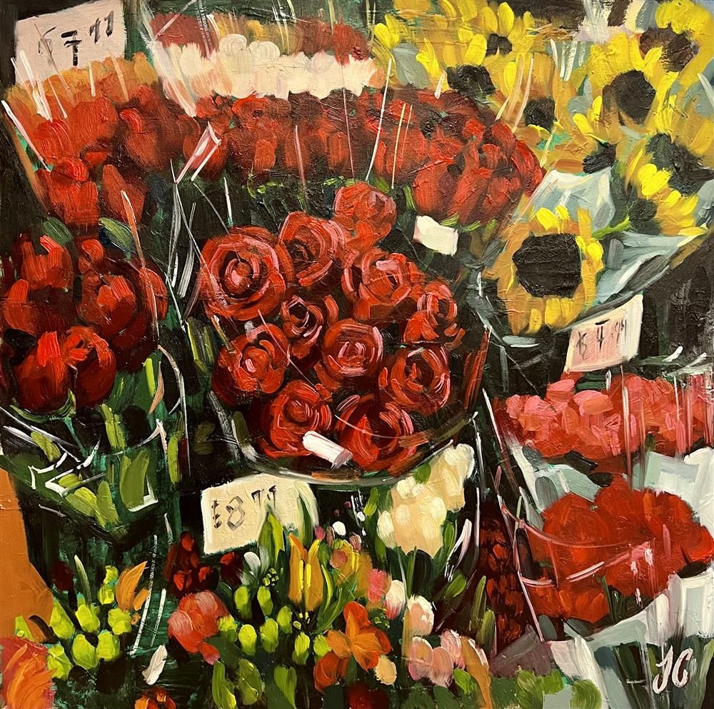 Joss Clapson - 'Roses Are Red' - Framed Original Art