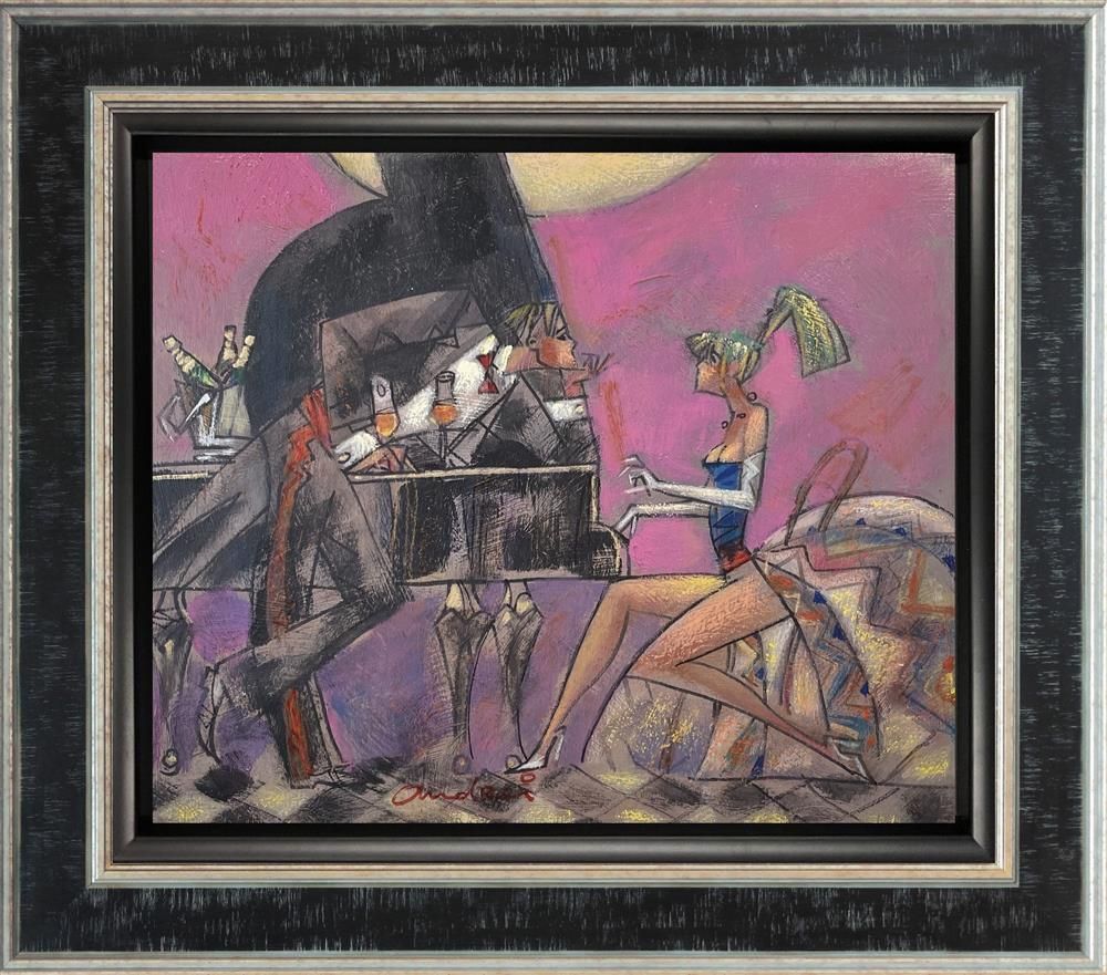 Andrei Protsouk - 'Allegro Con Pink Spirito' - Framed Original Art