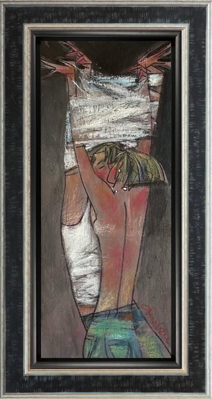 Andrei Protsouk - 'Shirtless Moments' - Framed Original Art