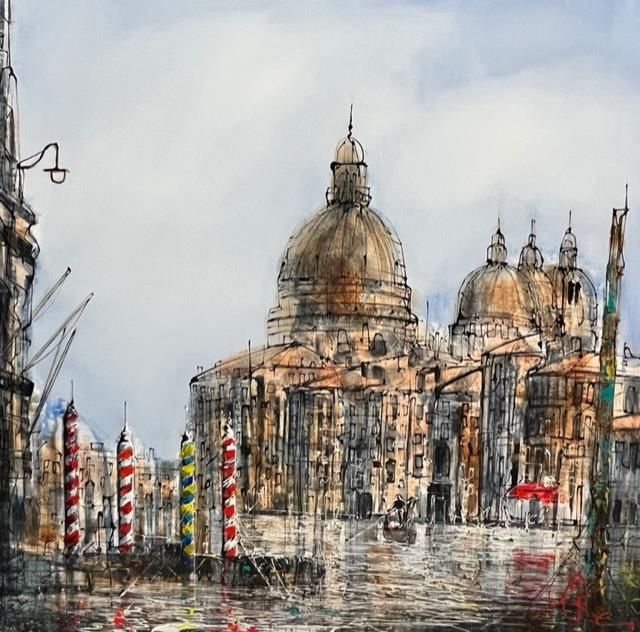 Nigel Cooke - 'Love Waters'  - Framed Original Artwork